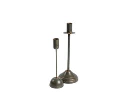 Świecznik metalowy Rustic Green 25 cm Belldeco