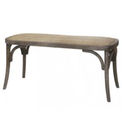 Ławka z rattanowym siedziskiem 100 cm Chic Antique