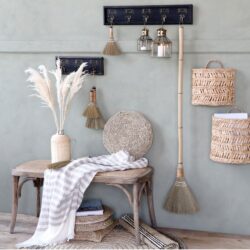 Ławka z rattanowym siedziskiem 100 cm Chic Antique
