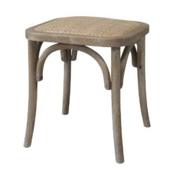 Stołek z rattanowym siedziskiem Chic Antique