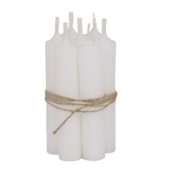 Komplet 7 świec białych 2 cm Chic Antique