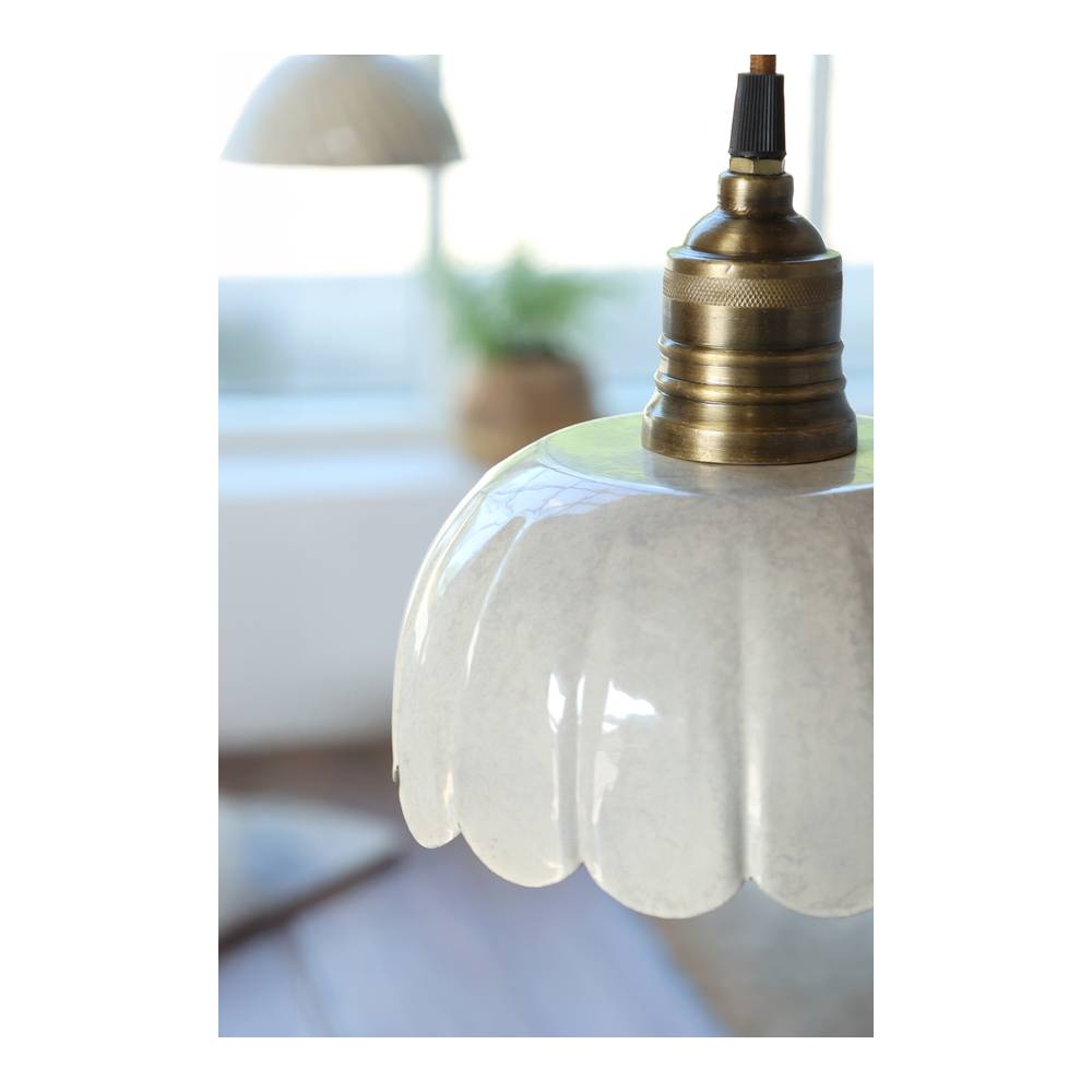 Lampa wisząca vintage krem Lunel Chic Antique - obrazek 3
