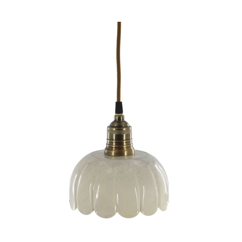 Lampa wisząca vintage krem Lunel Chic Antique - obrazek 5