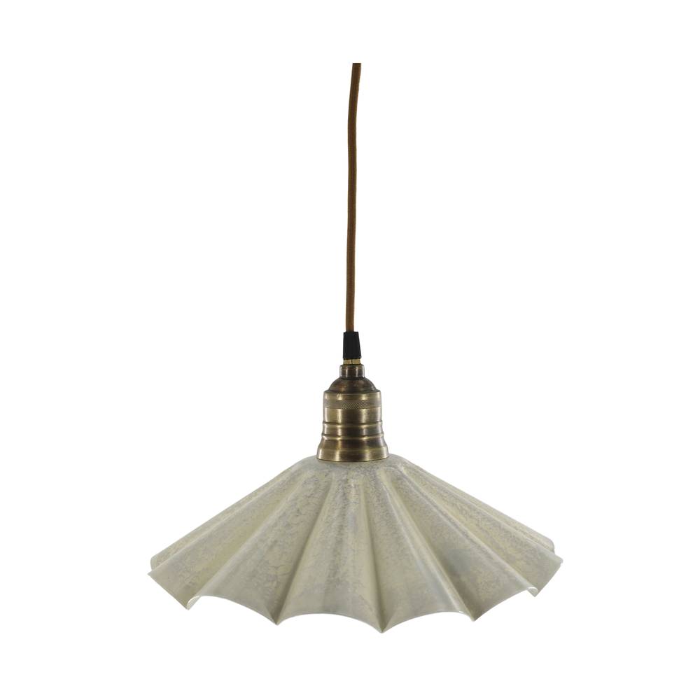 Lampa wisząca krem falowana Lunel Chic Antique - obrazek 3