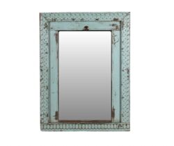 Lustro w drewnianej ramie Antique shabby chic Belldeco