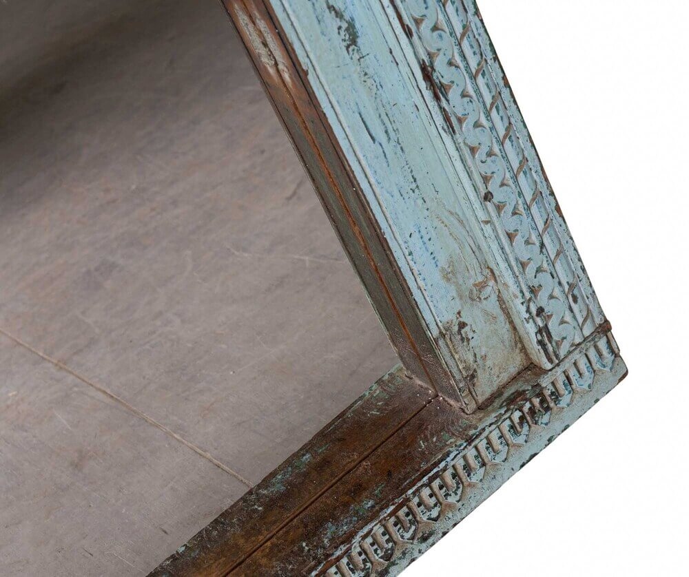 Lustro w drewnianej ramie Antique shabby chic Belldeco - obrazek 3