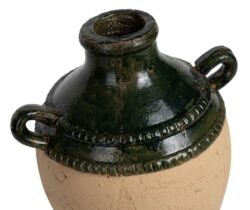 Wazon z uszami z terakoty Garden green Belldeco
