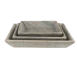 Taca marmurowa Vintage komplet 3 szt. Belldeco