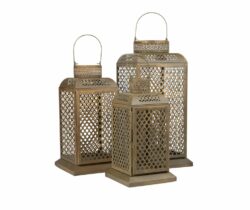Lampion ażurowy prosty Rustic Belldeco