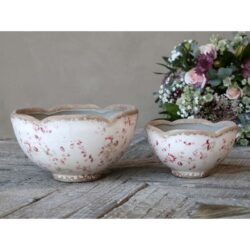 Osłonka ceramiczna shabby chic w kwiaty Cannes Chic Antique