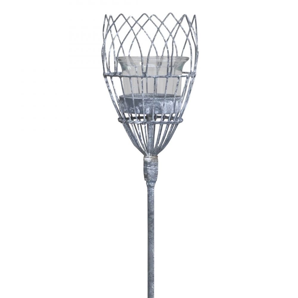 Lampion ogrodowy do wbicia w ziemię 80 cm Chic Antique - obrazek 4