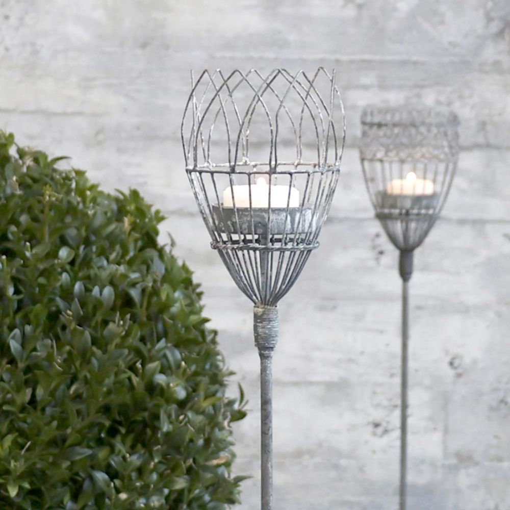 Lampion ogrodowy do wbicia w ziemię 80 cm Chic Antique