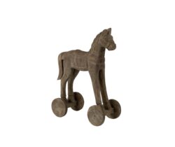 Dekoracja koń na kółkach Wood old Belldeco