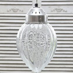 Lampa wisząca vintage szklana Chic Antique