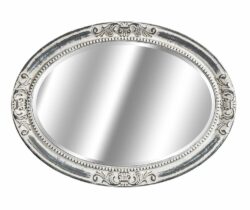 Lustro owalne shabby chic Grigio Belldeco