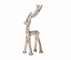 Dekoracja metalowy jeleń 25 cm Barok old Belldeco